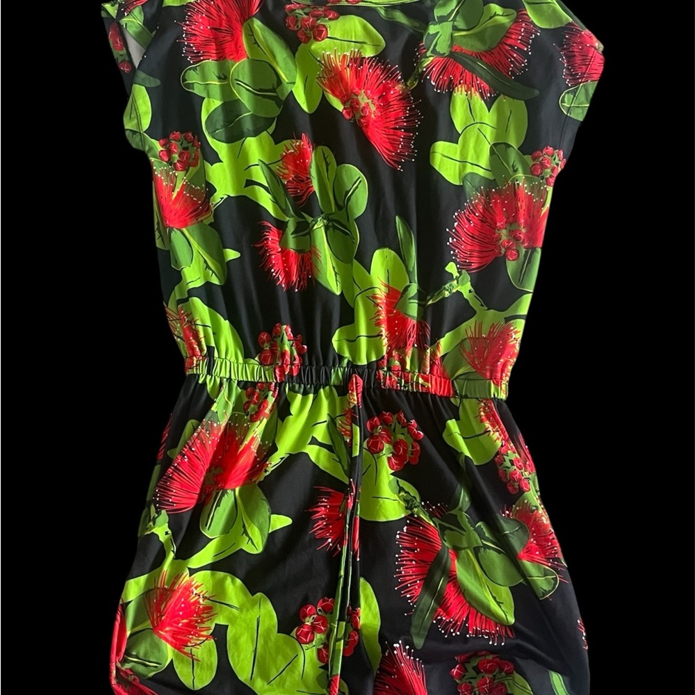 Ohia flower print romper